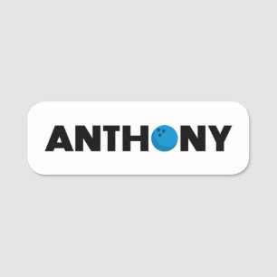 Etiqueta del nombre de Anthony Bowling