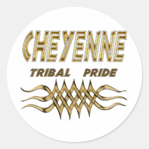 Etiqueta del orgullo de Cheyenne u hoja tribal del
