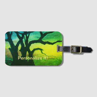 Etiqueta del paisaje rural rural