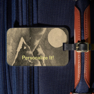 Etiqueta del paisaje rural rural