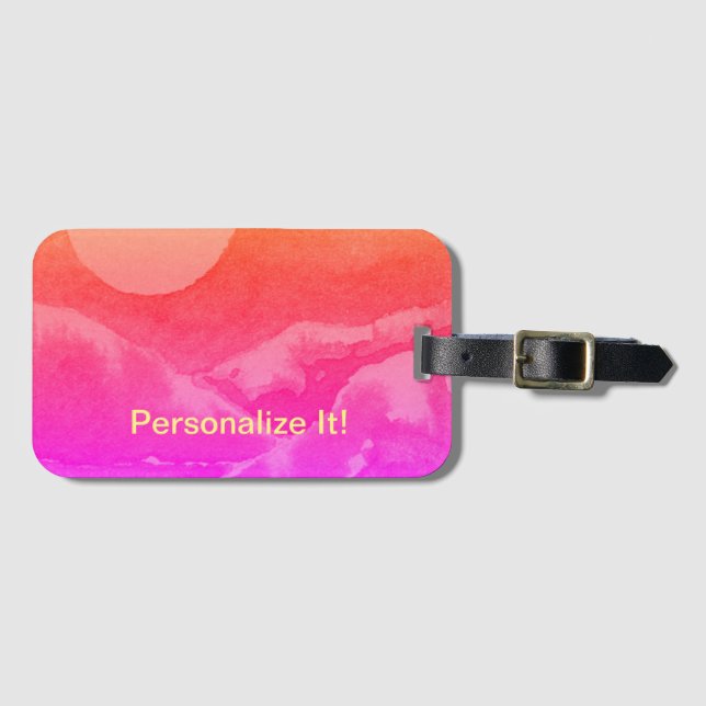 Etiqueta del paisaje rural rural (Anverso horizontal)