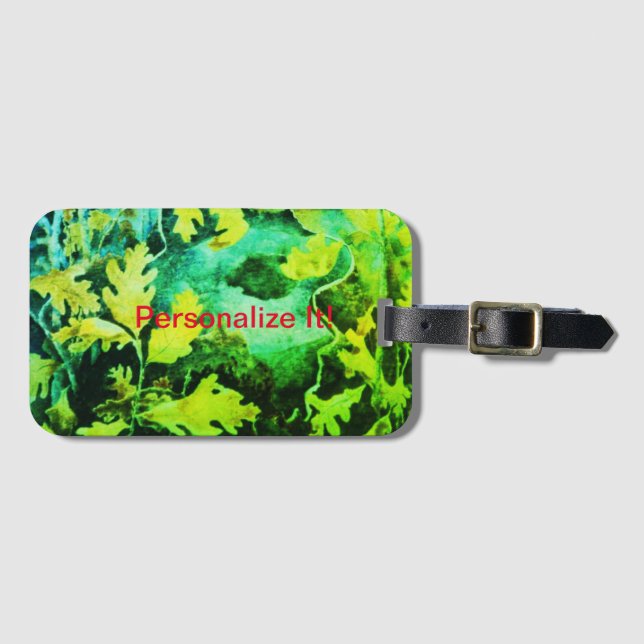 Etiqueta del paisaje rural rural (Anverso horizontal)