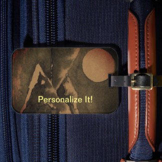 Etiqueta del paisaje rural rural