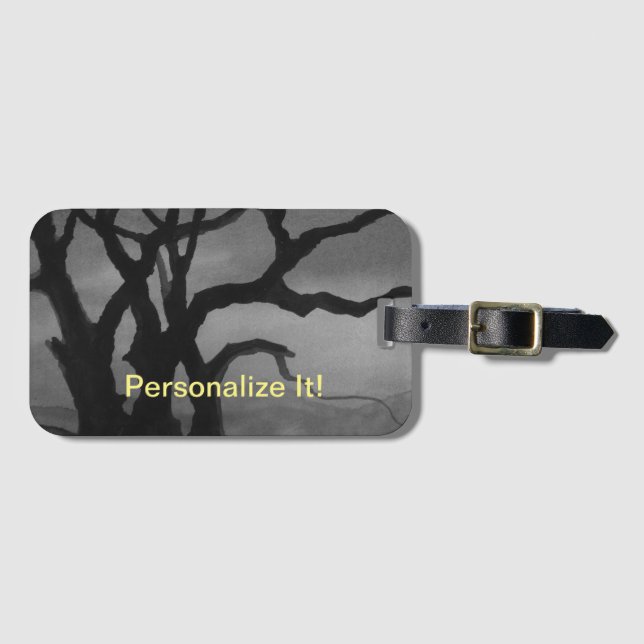 Etiqueta del paisaje rural rural (Anverso horizontal)