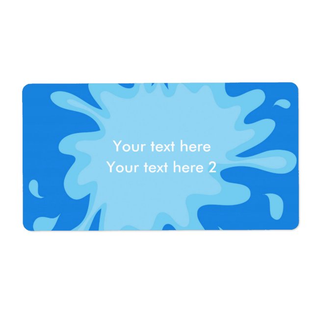 Etiqueta del paquete Fiesta de piscina verano favo (Frente)