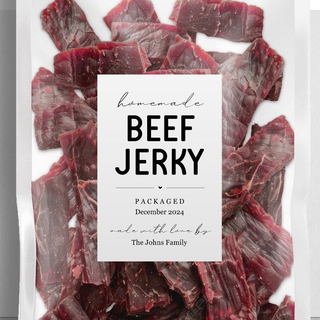 Etiqueta del paquete Jerky de carne casera (Subido por el creador)