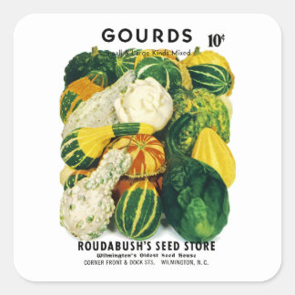 Etiqueta del paquete semilla de Gourds