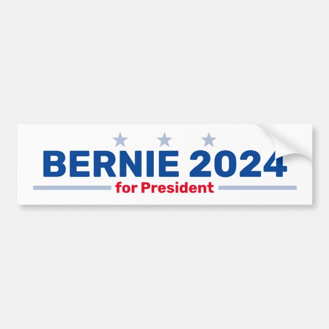 Etiqueta del parachoques Bernie 2024 (Frente)