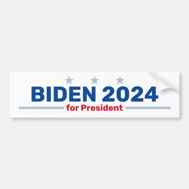 Etiqueta del parachoques Biden 2024 (Frente)