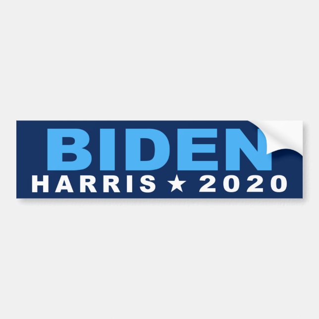 Etiqueta del parachoques Biden Harris 2020 (Frente)