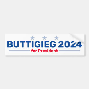 Etiqueta del parachoques Buttigieg 2024