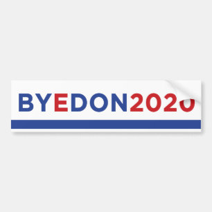 Etiqueta del parachoques BYE DON 2020