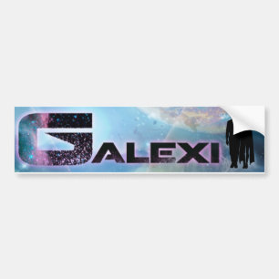 Etiqueta del parachoques con el logotipo GALEXI