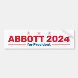 Etiqueta del parachoques de Abbott 2024