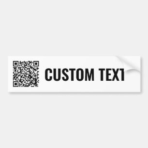 Etiqueta del parachoques de código QR