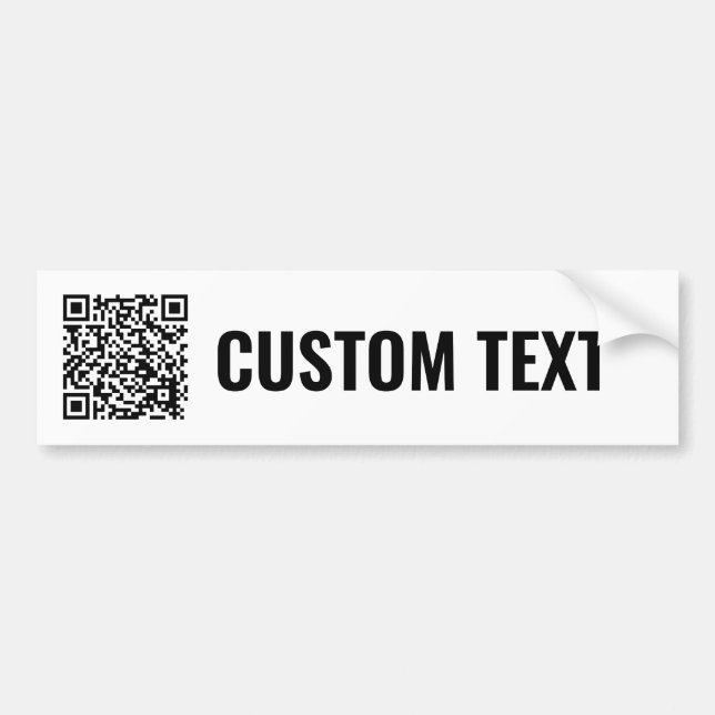 Etiqueta del parachoques de código QR (Frente)