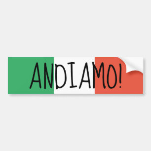 Etiqueta del parachoques de Italia