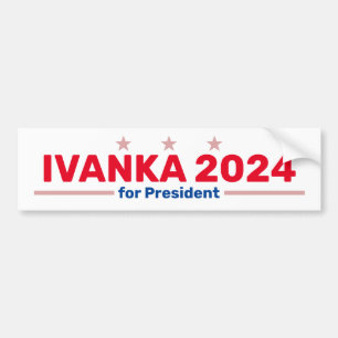 Etiqueta del parachoques de Ivanka 2024
