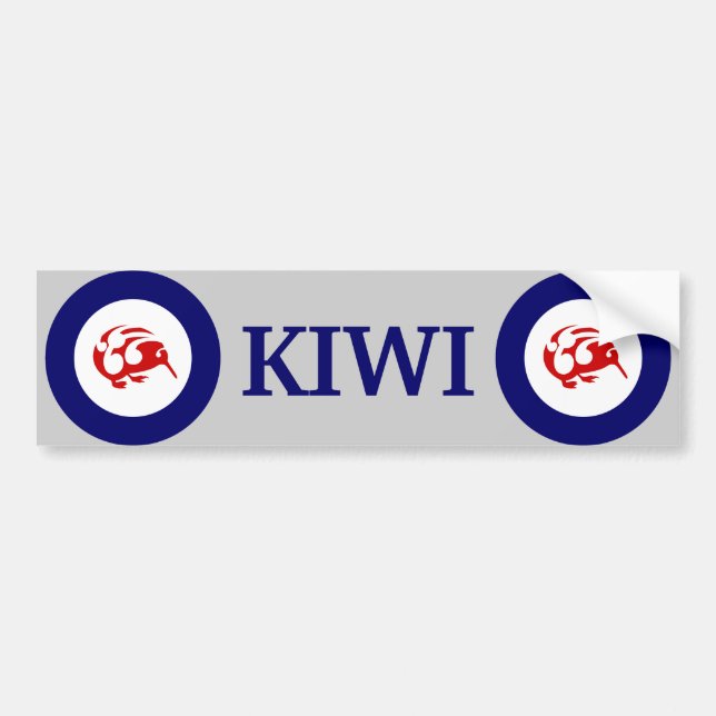 Etiqueta del parachoques de KIWI (Frente)