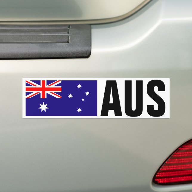 Etiqueta del parachoques de la bandera australiana (en coche)
