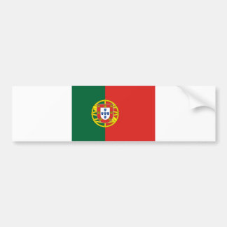 Etiqueta del parachoques de la bandera portuguesa