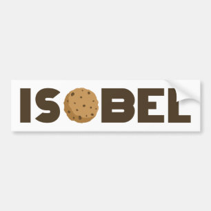 Etiqueta del parachoques de la cookie de Isobel