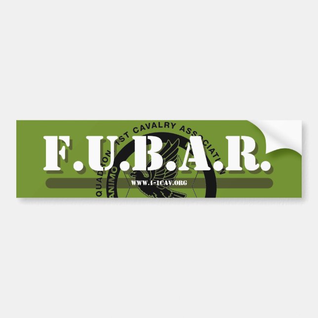 Etiqueta del parachoques FUBAR (Frente)