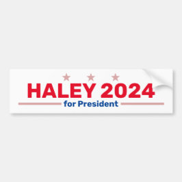 Etiqueta del parachoques Haley 2024