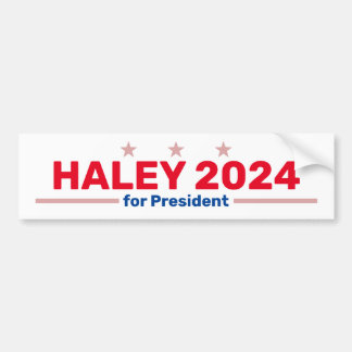 Etiqueta del parachoques Haley 2024