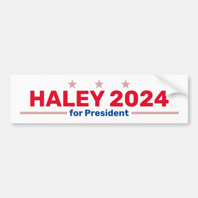 Etiqueta del parachoques Haley 2024 (Frente)