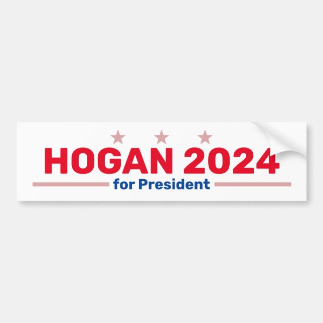 Etiqueta del parachoques Hogan 2024 (Frente)