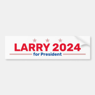 Etiqueta del parachoques Larry 2024