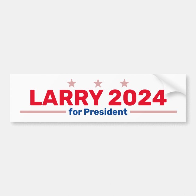 Etiqueta del parachoques Larry 2024 (Frente)