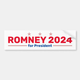 Etiqueta del parachoques Romney 2024