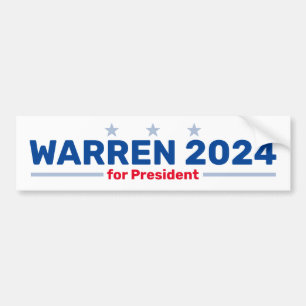 Etiqueta del parachoques Warren 2024