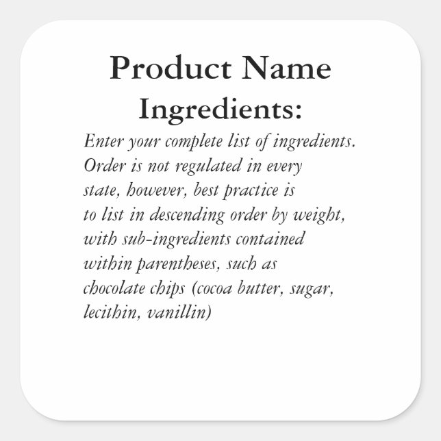 Etiqueta del Pegatina de la ley de algodón sólo pa (Anverso)