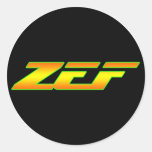 ETIQUETA DEL PEGATINA DE ZEF