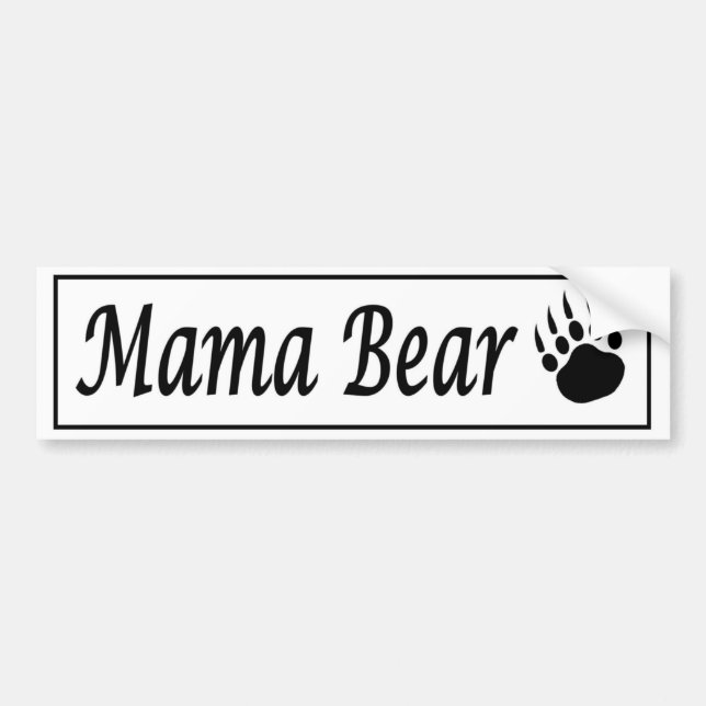 Etiqueta del pegatina del coche de mamá Bear con (Frente)