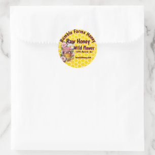 Etiqueta del Personalizado Apiario RAW HONEY