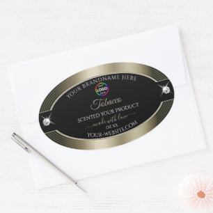Etiqueta del producto con el logotipo de platino b
