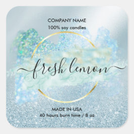 Etiqueta del producto de la etiqueta de velas colo