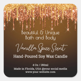 Etiqueta del producto de la vara de la botella del