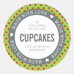 ETIQUETA DEL PRODUCTO HECHA con rojo vivo amoroso