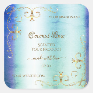 Etiqueta del producto Ornato de Oro de Mármol Verd