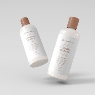 Etiqueta del producto para ingredientes beige simp