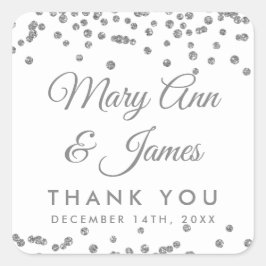 Etiqueta del Purpurina de plata de la etiqueta de 