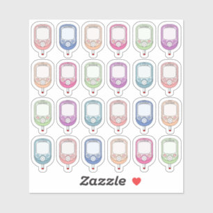 Etiqueta del rastreador del azúcar en sangre Contr