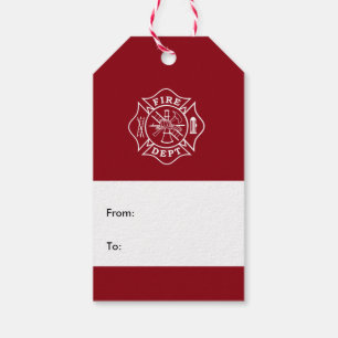 Etiqueta del regalo de la cruz maltesa del