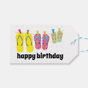ETIQUETA DEL REGALO DEL FELIZ CUMPLEAÑOS