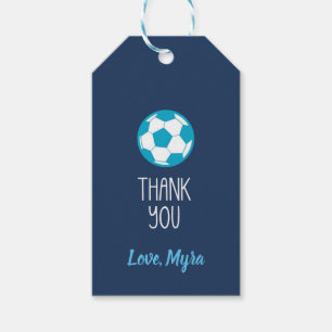 Etiqueta del regalo del fútbol